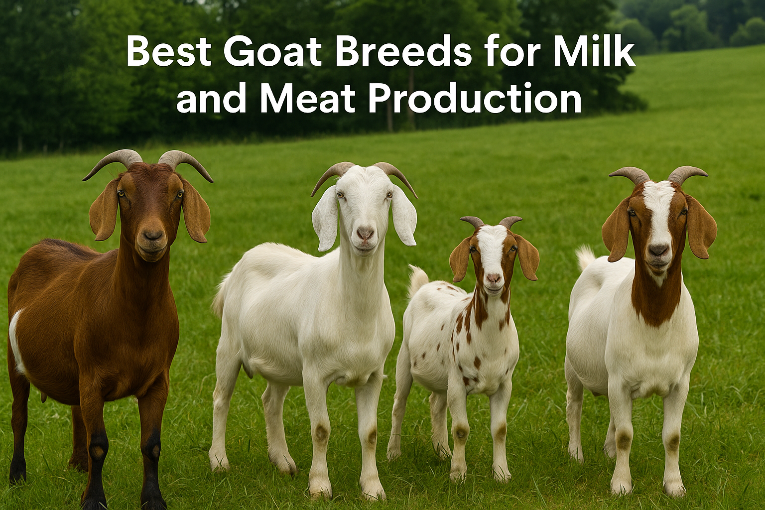 Best Goat Breeds for Milk and Meat Production