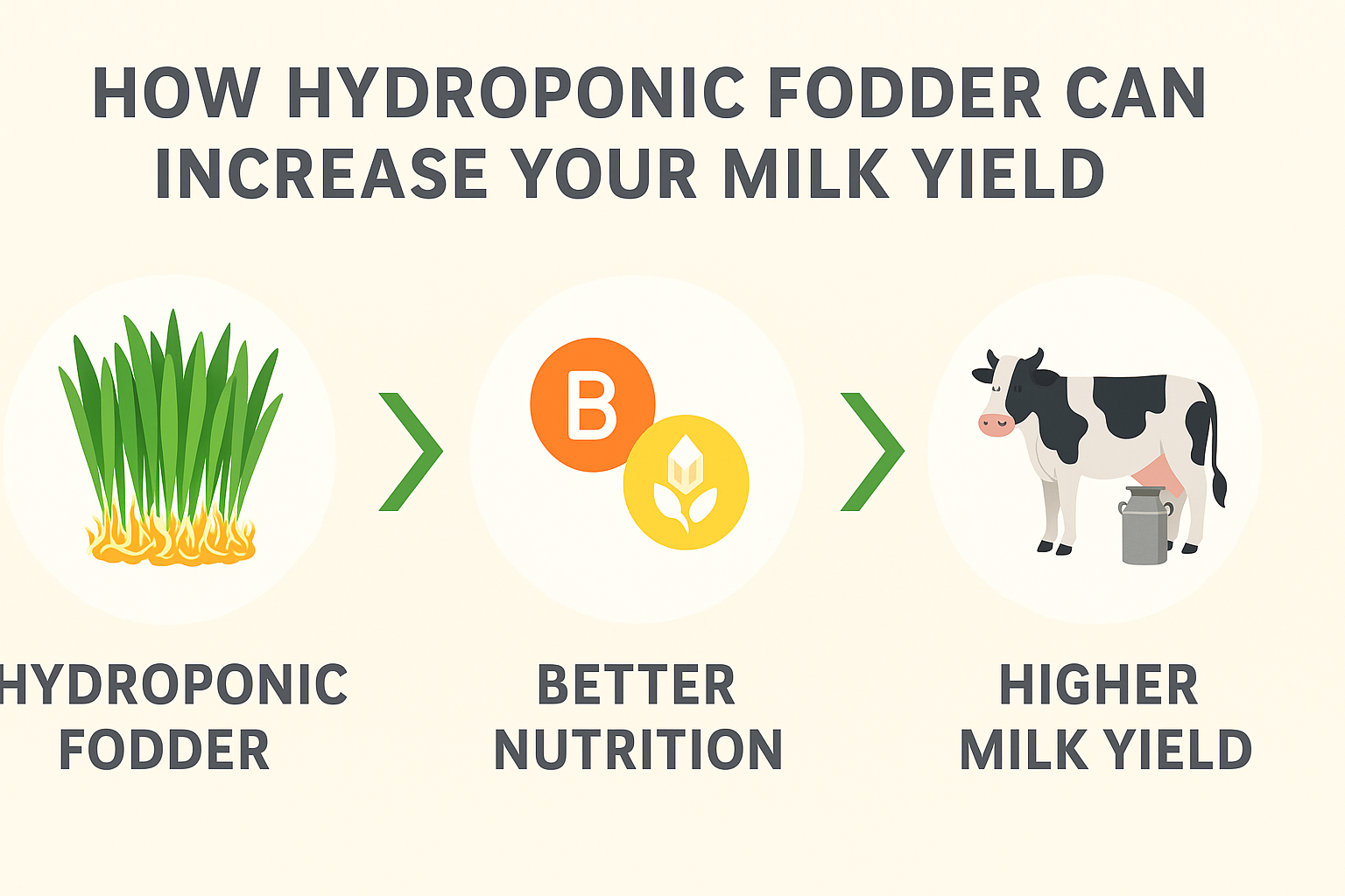 How Hydroponic Fodder Can Increase Your Milk Yield