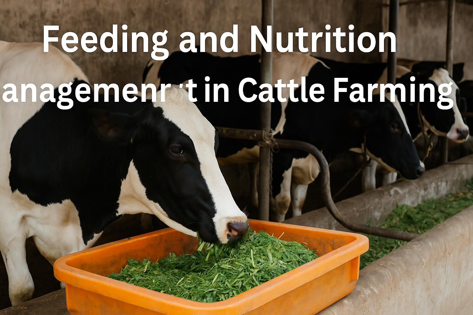 Feeding and Nutrition Management in Cattle Farming