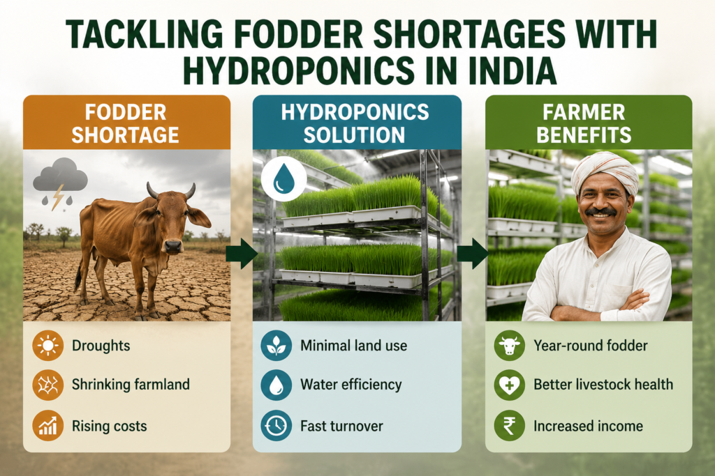 Tackling Fodder Shortages with Hydroponics in India